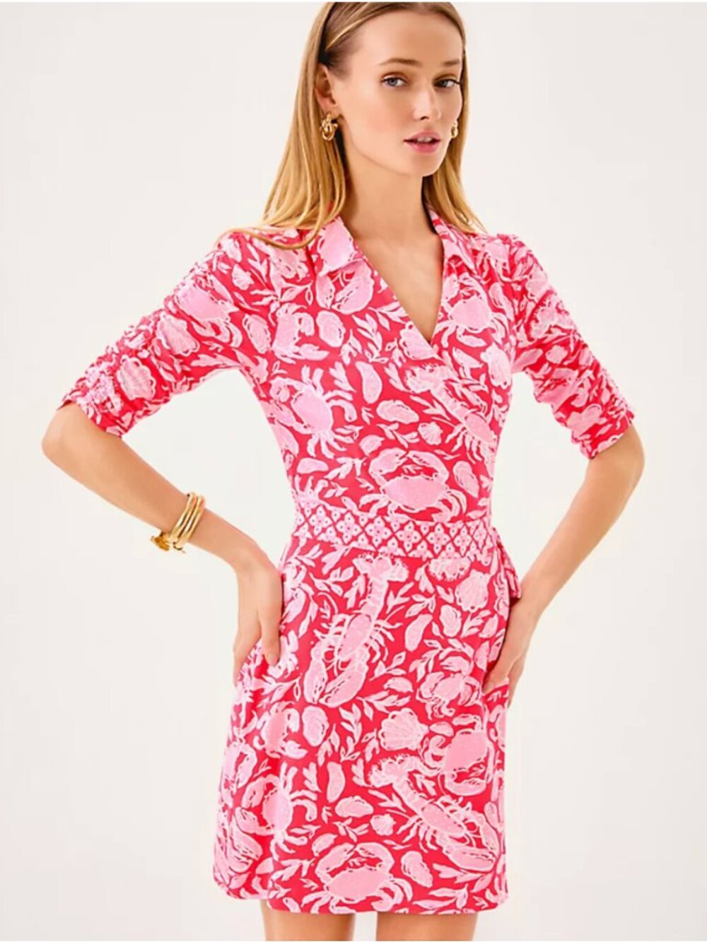 NWT Lilly Pulitzer Ibby Skirted Romper Cane Coral Crab Collab Engineered XS